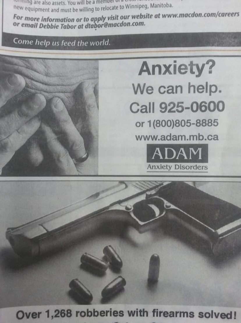 firearm - ng are also assets. You will be mell new equipment and must be willing to relocate to Winnipeg, Manitoba. For more information or to apply visit our website at or email Debbie Tabor at dtabor.com. Come help us feed the world. Anxiety? We can hel